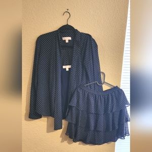 Michael Kors L/S Blouse and Skirt